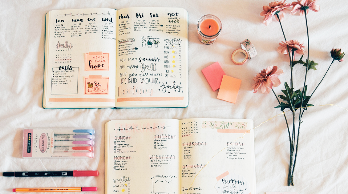 February Bullet Journal Set Up - A Journal by Annie