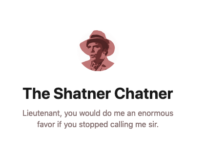 The Shatner Chatner