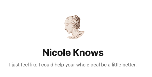 Nicole Knows