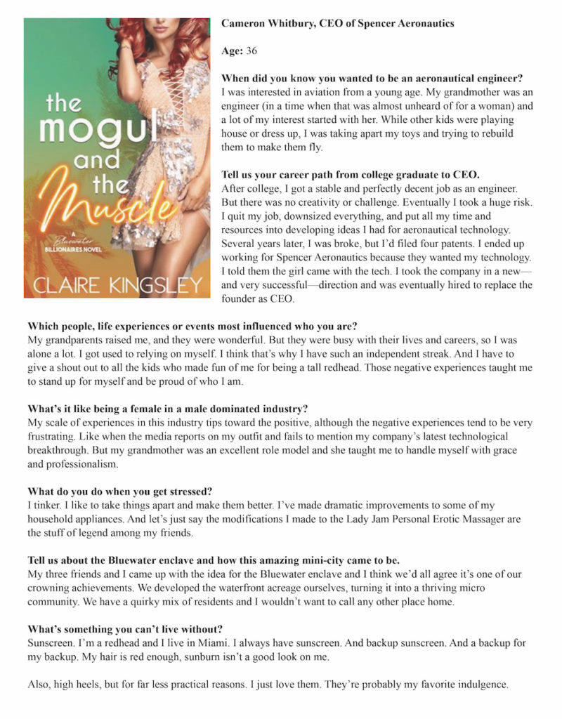 Mogul and the Muscle by Claire Kingsley