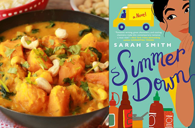 Pumpkin curry paired with Simmer Down by Sarah Smith