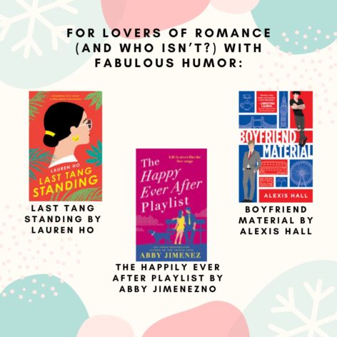 A graphic showing the 3 book covers described under this image.