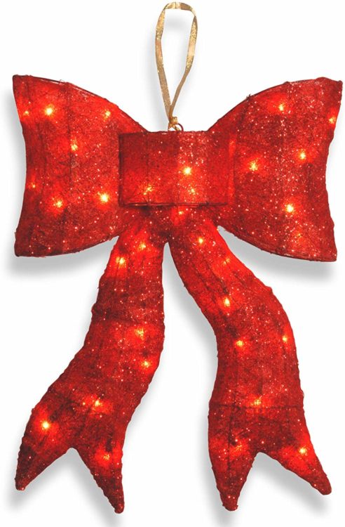 Light Up Red Bow